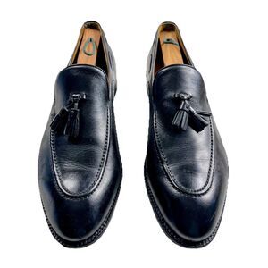 Beckett Simonon Black Leather Bernard Tassel Loafers Mens 10.5 Handcrafted Blake